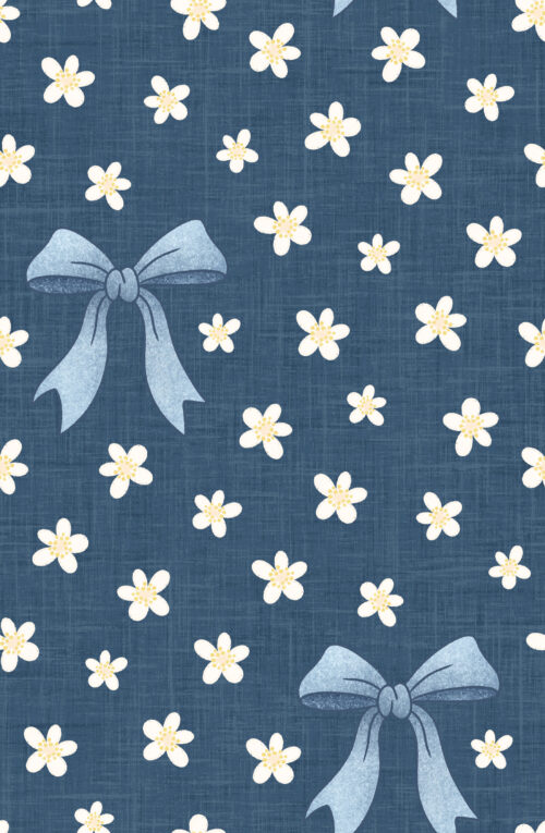 Harbor Bloom Bow Floral Navy