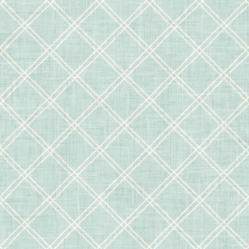 Harbor Bloom Lattice Plaid Mint
