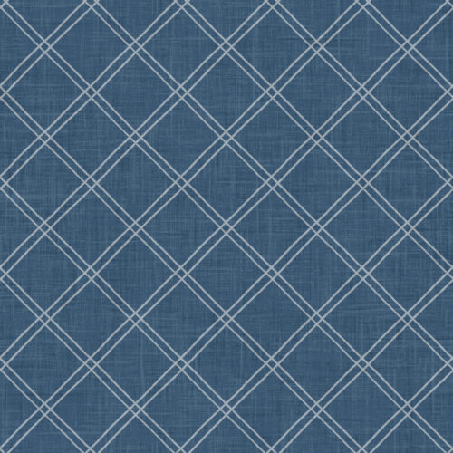 Harbor Bloom Lattice Plaid Navy