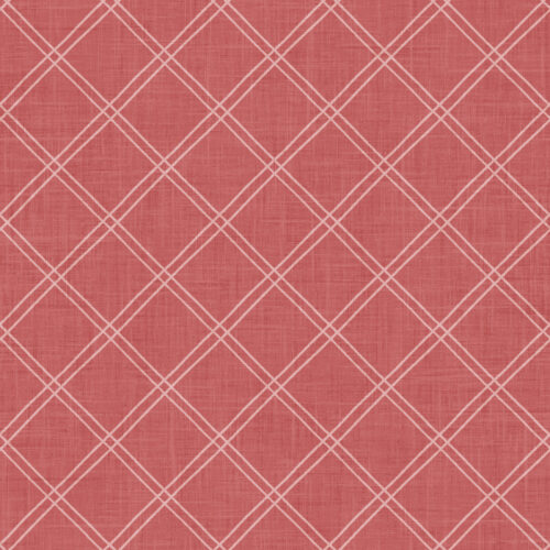 Harbor Bloom Lattice Plaid Red