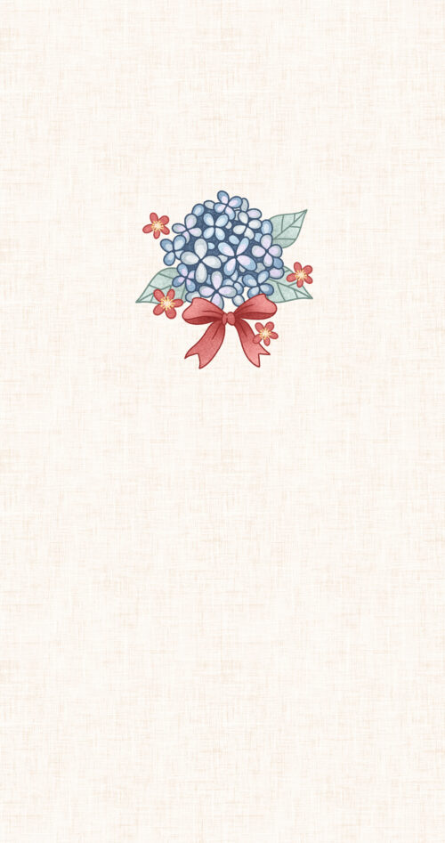 Harbor Bloom Panel- Hydrangea- No Text