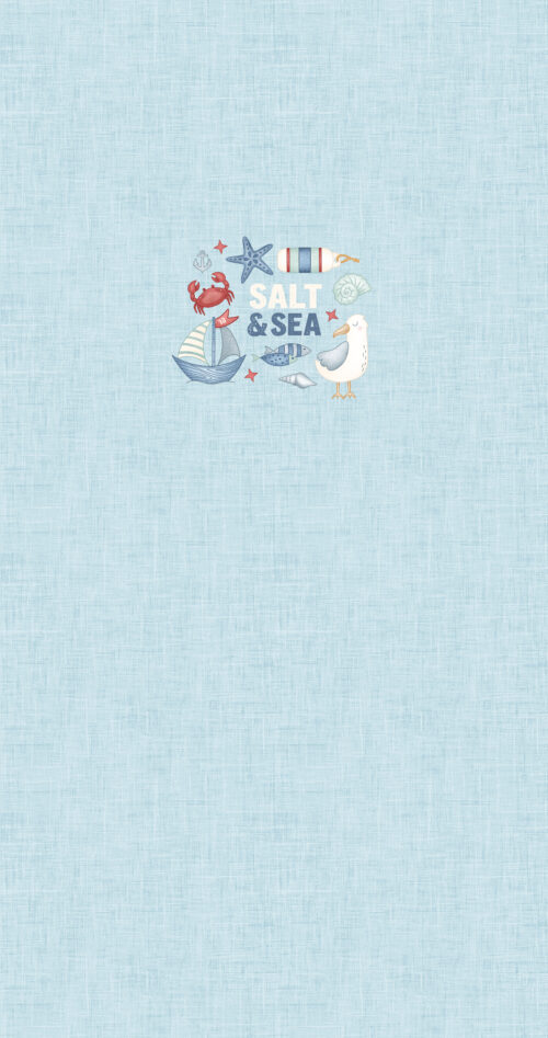 Harbor Bloom Panel- Salt and Sea- Sky