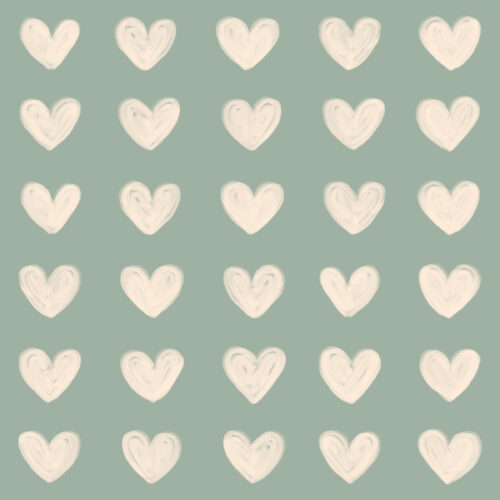 Seamless Gal - Hearts In Teal
