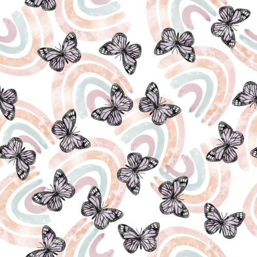 Rainbow Boho Butterflies