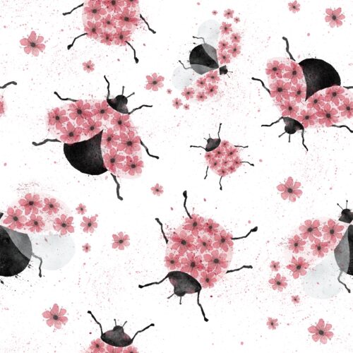 Floral Lady Bug