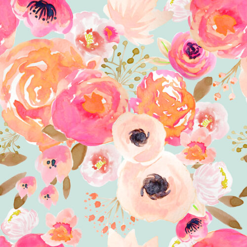 Indy Bloom Designs - Indy Bloom Blush Florals Blue