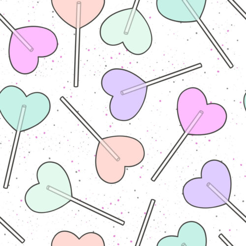 Pastel Heart Suckers