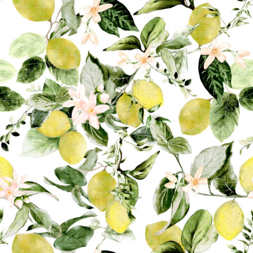 Hip Kid Design - Lemons and Flower Blossoms
