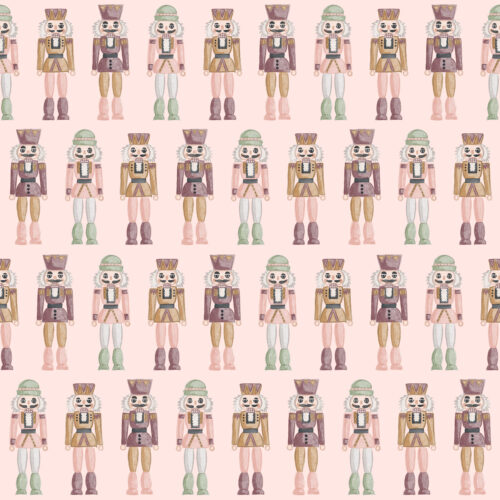 Nutcrackers Rows sugar plum pink