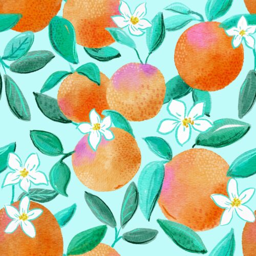 Lindsay Anne - Orangesandblossomsaqua