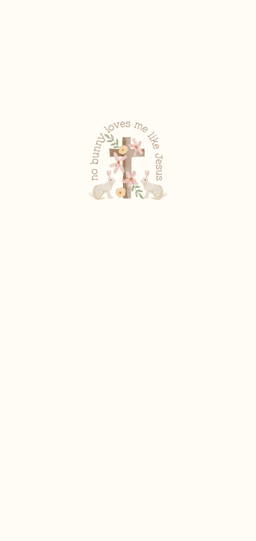 Panel No bunny loves me like Jesus Cream