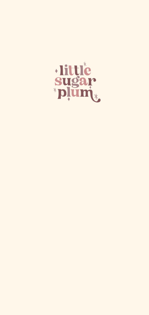 Panel Little sugar plum cream19x
