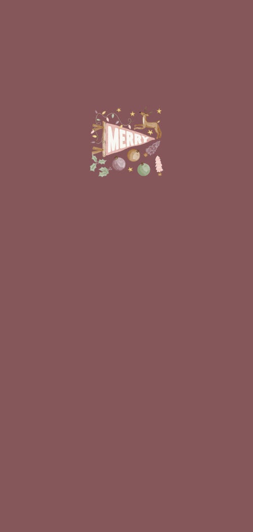 Panel Merry Pennant Boysenberry19x