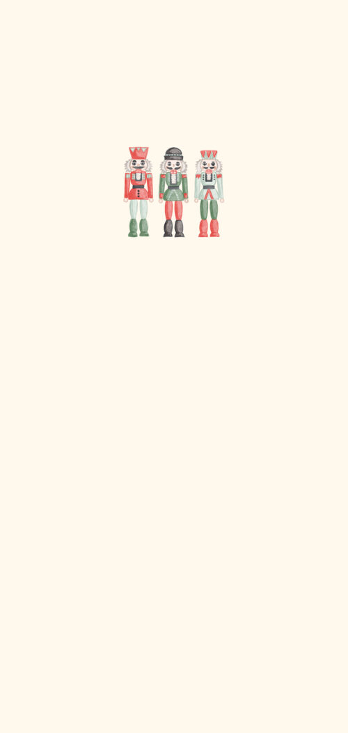 Panel Nutcrackers Bright Cream19x