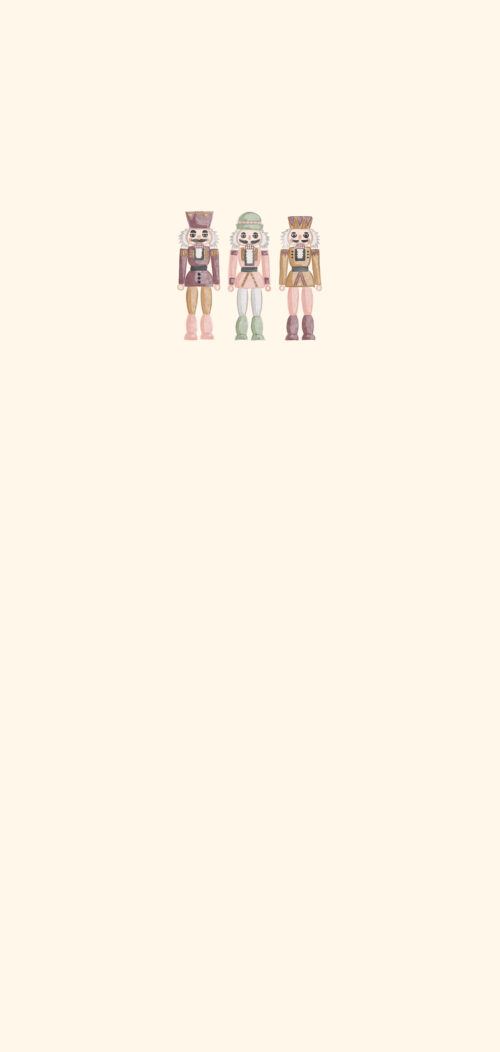 Panel Nutcrackers Sugar Plum Cream19x