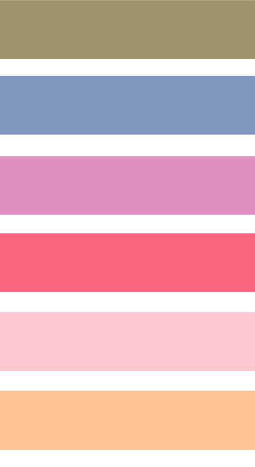 Indy Bloom Designs - Peony Sunset Thick Stripe