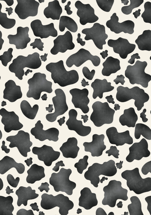 Krystal Winn - Ponies + Peonies Black Cow Copy