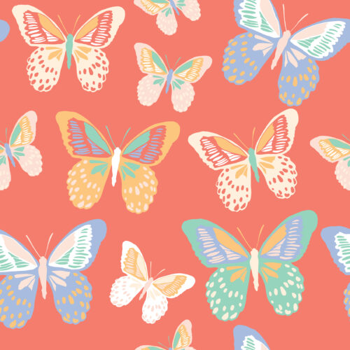 Indy Bloom Designs - Rad Red Butterflies 6x6