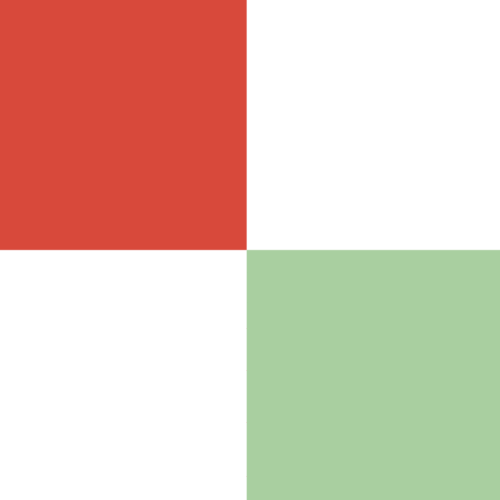 Red and green checks