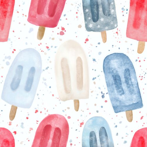 Red White And Blue Popsicles