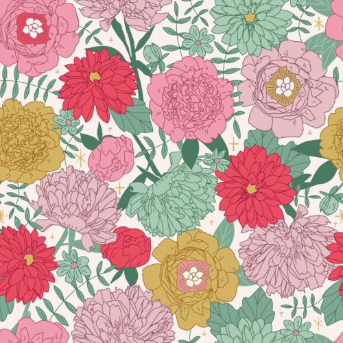 Retro Floral Vintage Bright