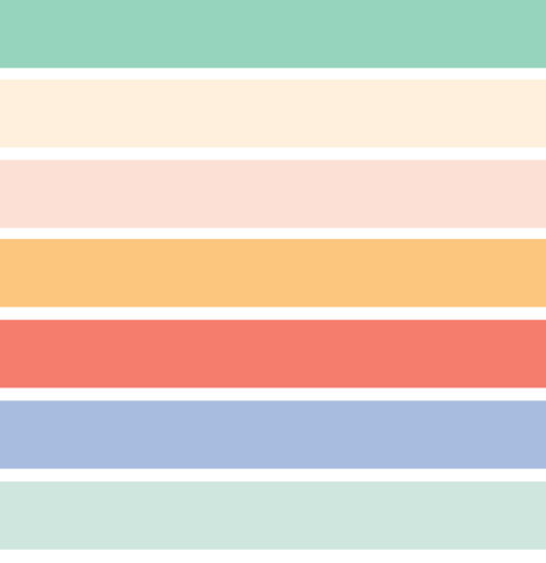Indy Bloom Designs - Retro Rainbow Stripe 5x5