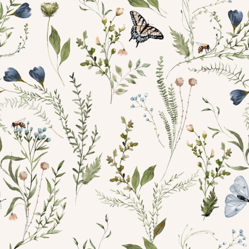 Secret Garden on Off-White