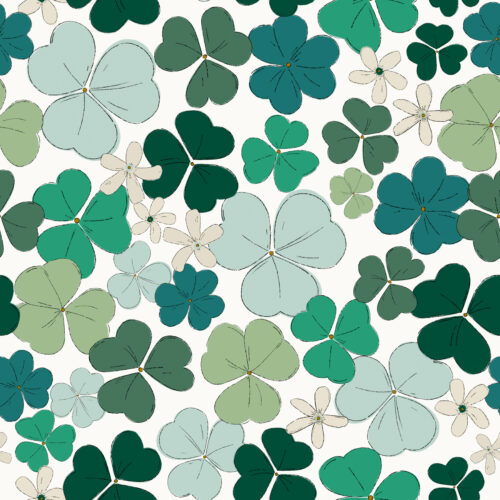 Hip Kid Design - Sketch Shamrocks and Flowers