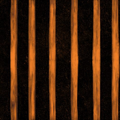 Lindsay Anne - Spooky Lane Stripe   Pumpkin Glow