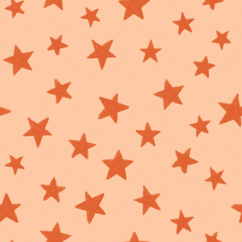 Seamless Gal - Stars In Peach