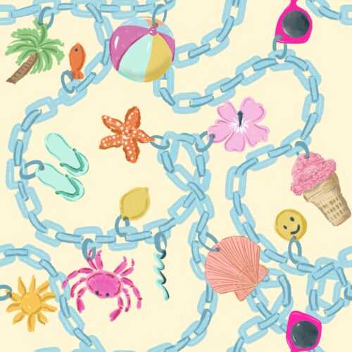 Lindsay Anne - Summer Charm Lt Yellow Blue
