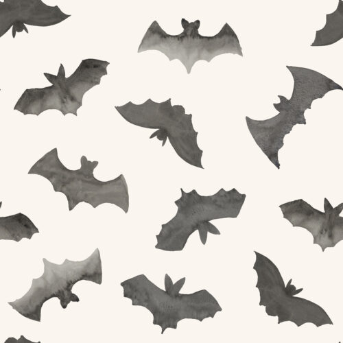 Hip Kid Design - Watercolor Bats on Bone