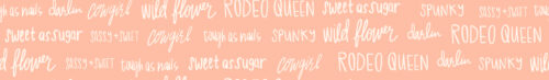 Indy Bloom Designs - Wildflower Words In Peach