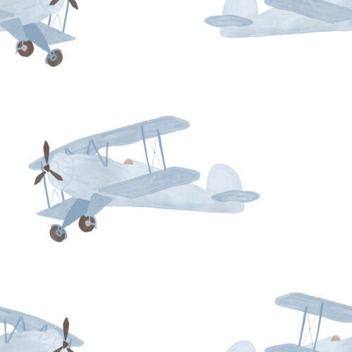 blue airplanes 5×5
