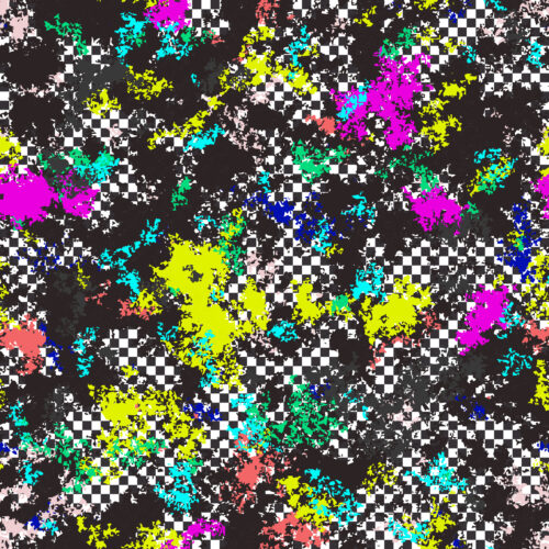 Checkered Color Splatter