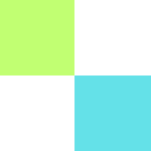 Green and Blue Checkered2x2