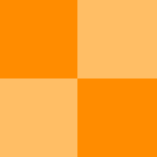 Orange Checkered2x2
