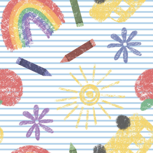 crayon doodles 6×6
