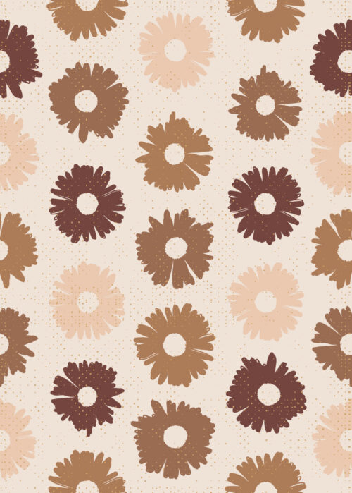 daisy blooms rust