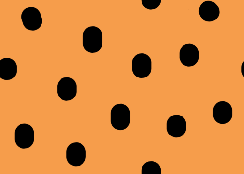 Hey Cute Design - Dot Black On Gold 15 In Repeat 01