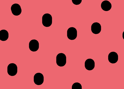 Hey Cute Design - Dot Black On Pink 15 In Repeat 01