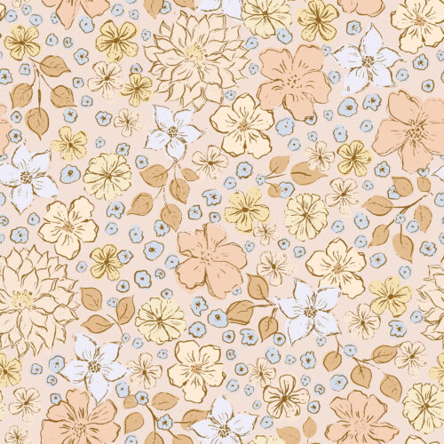 Eva Catharina - earthy warm flowerfield _ 15 cm x