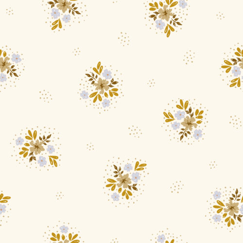 Eva Catharina - flowersindots ochreblue 25