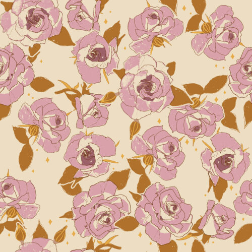 garden roses pink lilac