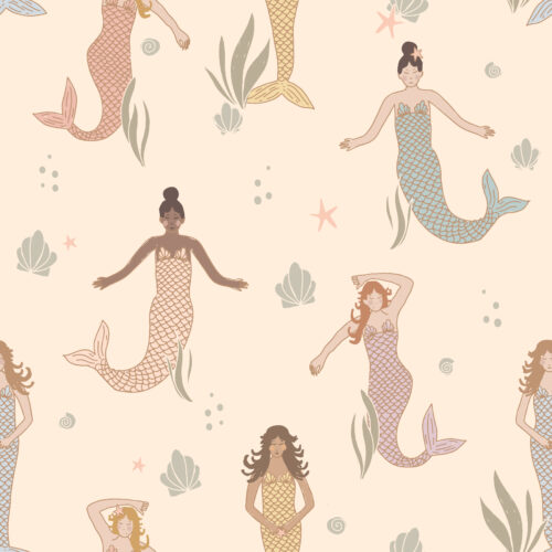 lets be mermaids ivory rainbow