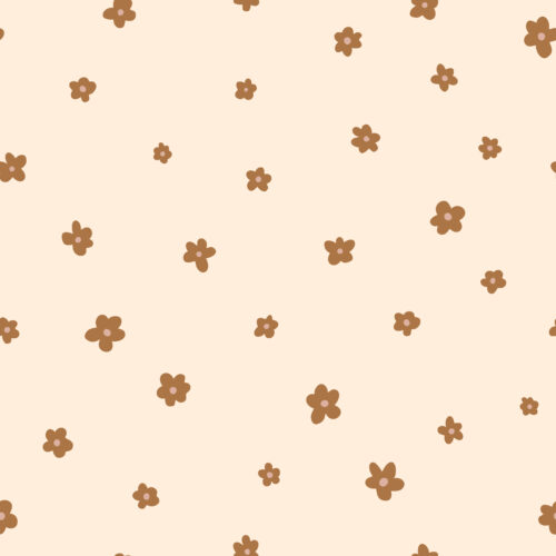 mini florals ivory saddle
