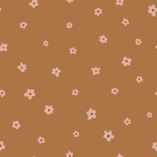 mini florals saddle mauve