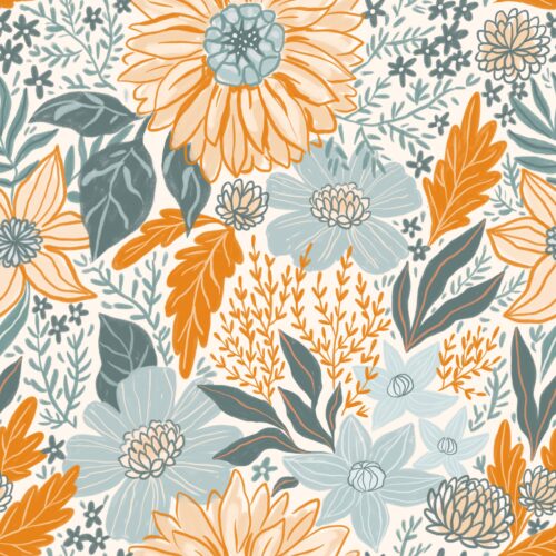Orange Floral