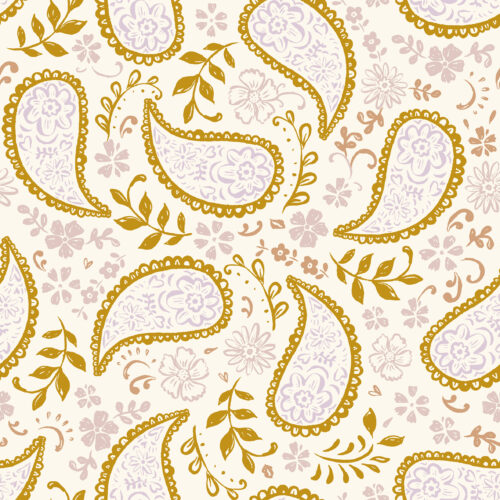 Eva Catharina - paisley dustypinkochre