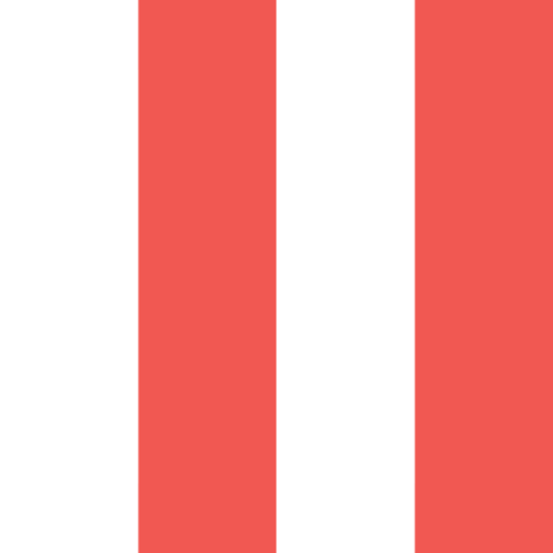 Hey Cute Design - Red Stripe 1 In